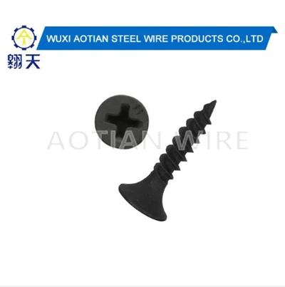 C1022 Skru Dinding Kering Berfosfat Zink Hitam Mengeras