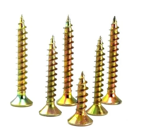 Yellow Zinc Plated Wood Screw.